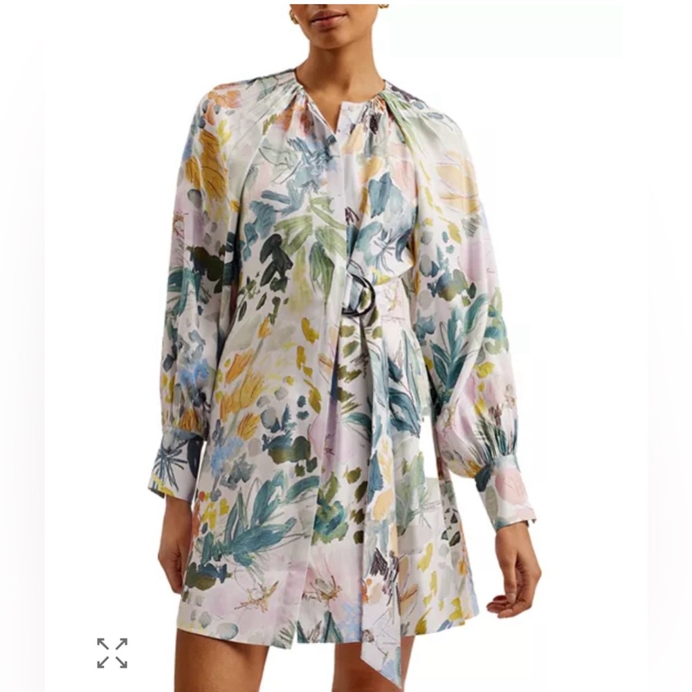 Ted Baker Pastel Mini Wrap Floral Dress